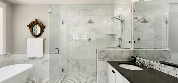 bathroom shower door installation in Oakdale